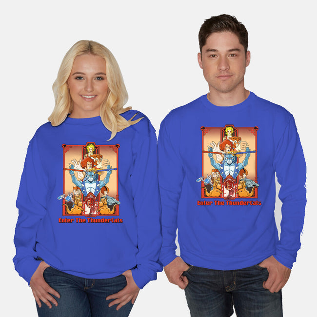 Enter The Cats-Unisex-Crew Neck-Sweatshirt-goodidearyan
