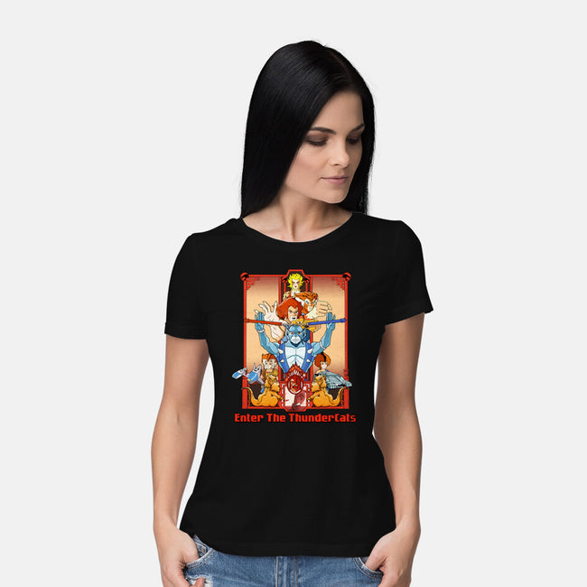 Enter The Cats-Womens-Basic-Tee-goodidearyan