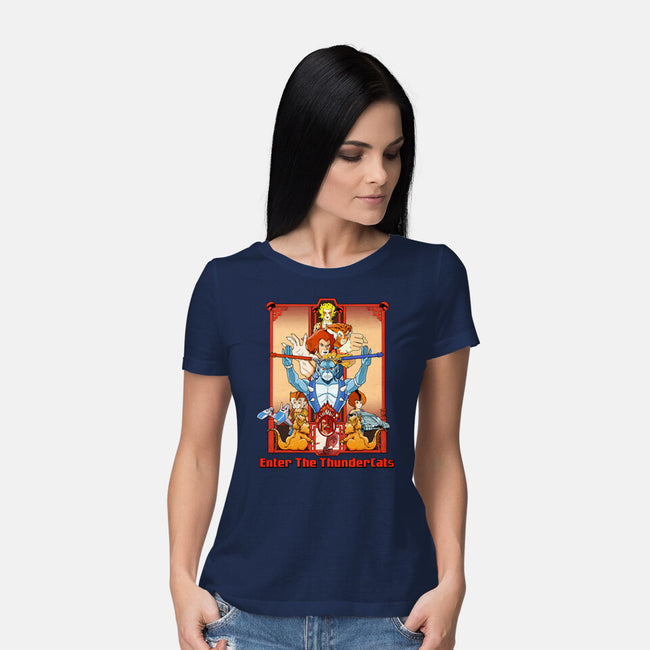 Enter The Cats-Womens-Basic-Tee-goodidearyan