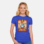 Enter The Cats-Womens-Fitted-Tee-goodidearyan