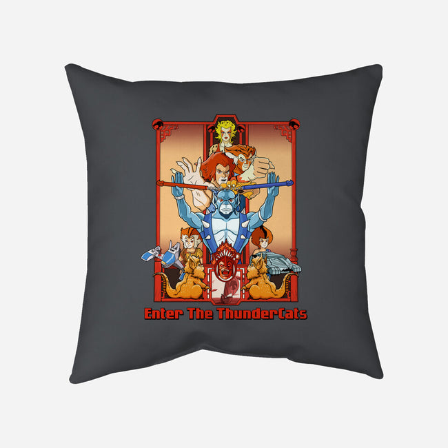 Enter The Cats-None-Removable Cover w Insert-Throw Pillow-goodidearyan
