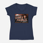 Greetings From Arawak-Womens-V-Neck-Tee-goodidearyan