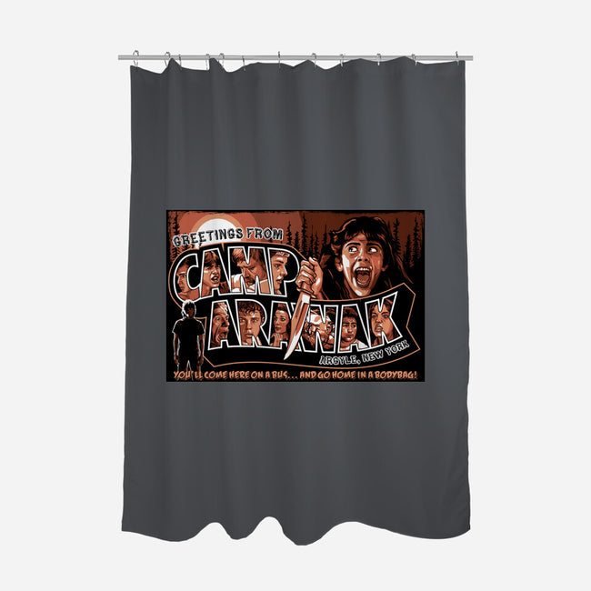Greetings From Arawak-None-Polyester-Shower Curtain-goodidearyan