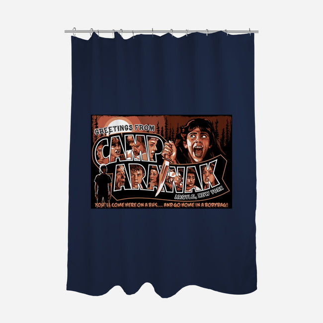 Greetings From Arawak-None-Polyester-Shower Curtain-goodidearyan