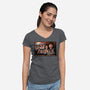 Greetings From Arawak-Womens-V-Neck-Tee-goodidearyan