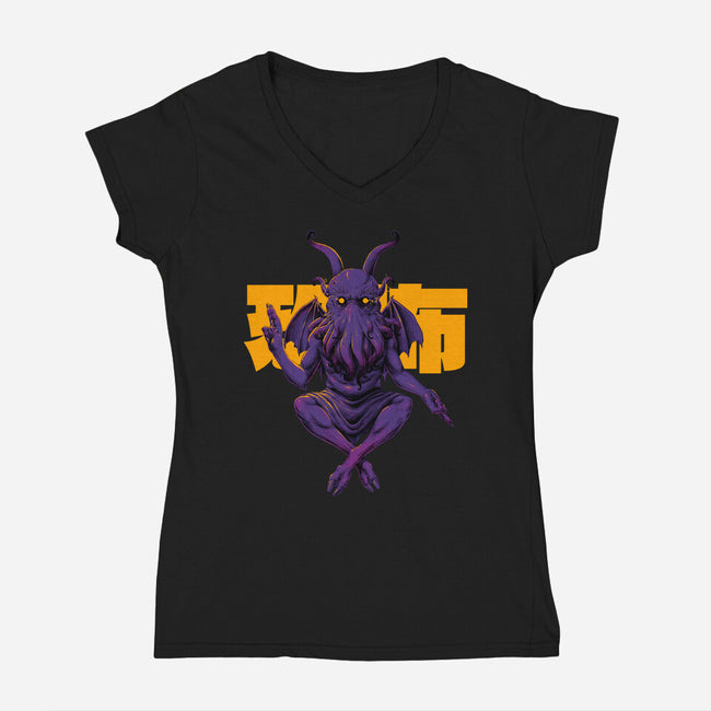 Deity-Womens-V-Neck-Tee-Hafaell