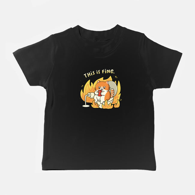 Oh This Is Fine-Baby-Basic-Tee-Freecheese