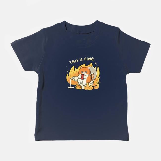Oh This Is Fine-Baby-Basic-Tee-Freecheese