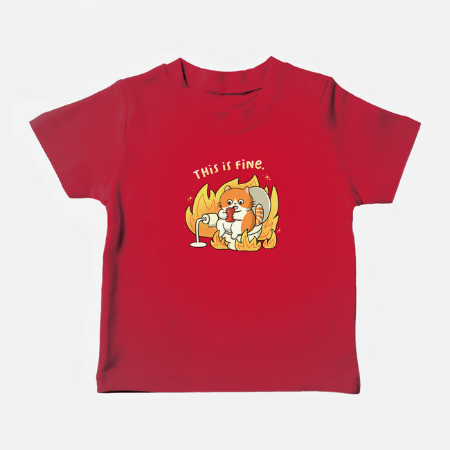 Oh This Is Fine-Baby-Basic-Tee-Freecheese