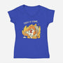 Oh This Is Fine-Womens-V-Neck-Tee-Freecheese