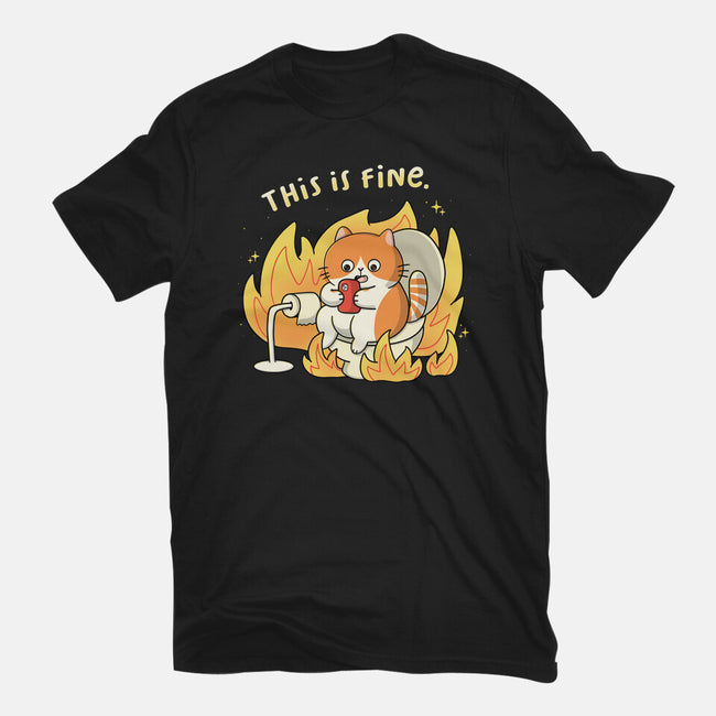 Oh This Is Fine-Mens-Premium-Tee-Freecheese