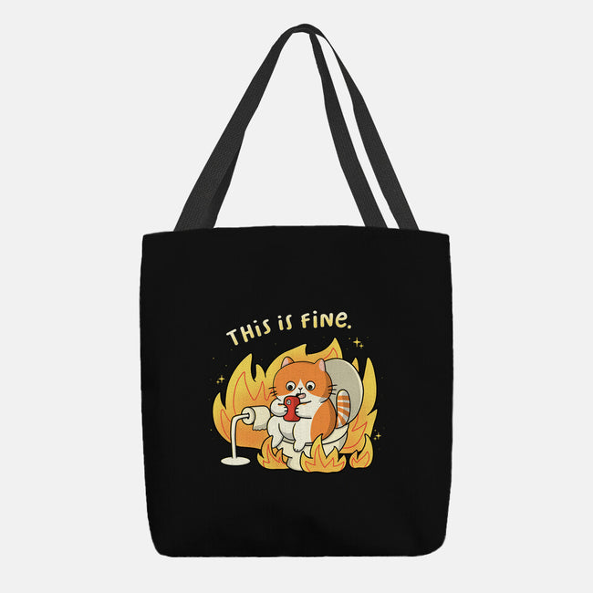 Oh This Is Fine-None-Basic Tote-Bag-Freecheese