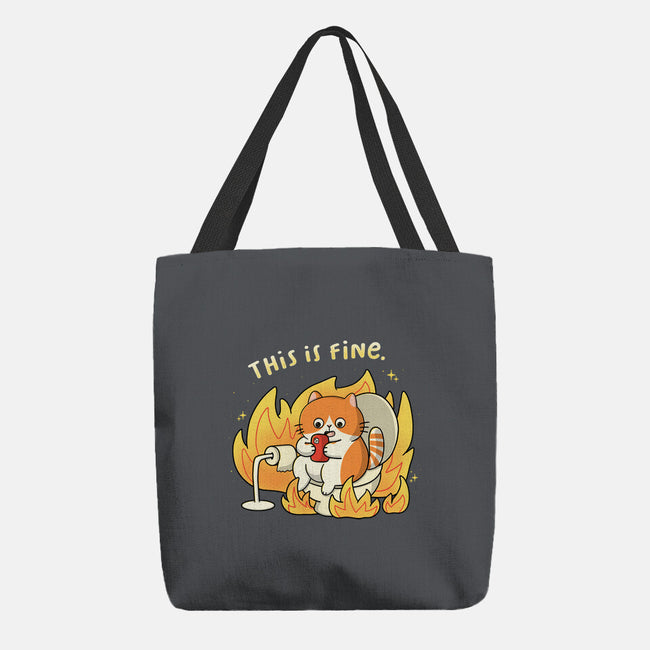 Oh This Is Fine-None-Basic Tote-Bag-Freecheese