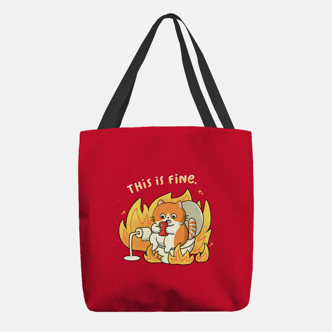 Oh This Is Fine-None-Basic Tote-Bag-Freecheese