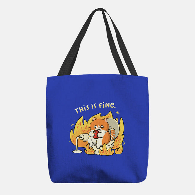 Oh This Is Fine-None-Basic Tote-Bag-Freecheese