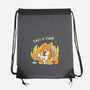 Oh This Is Fine-None-Drawstring-Bag-Freecheese