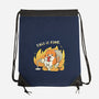 Oh This Is Fine-None-Drawstring-Bag-Freecheese