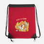 Oh This Is Fine-None-Drawstring-Bag-Freecheese