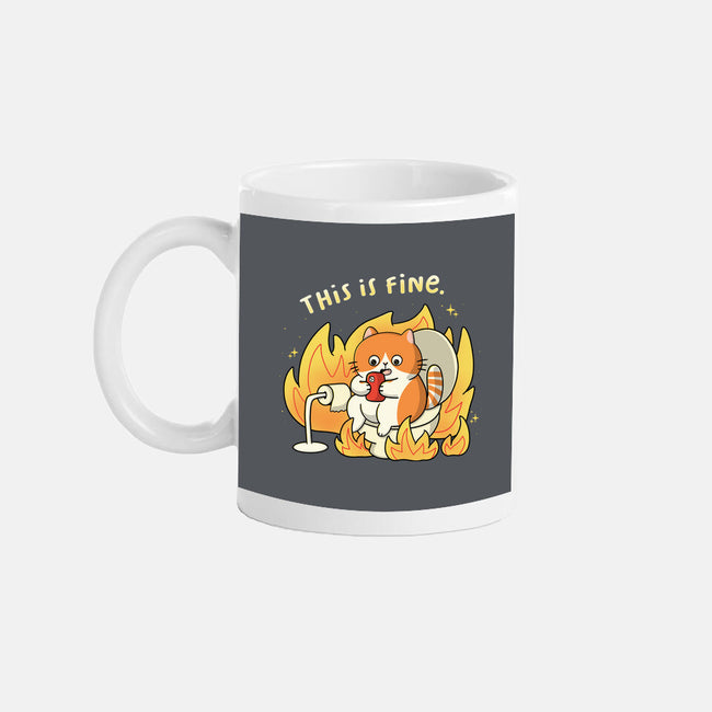 Oh This Is Fine-None-Mug-Drinkware-Freecheese