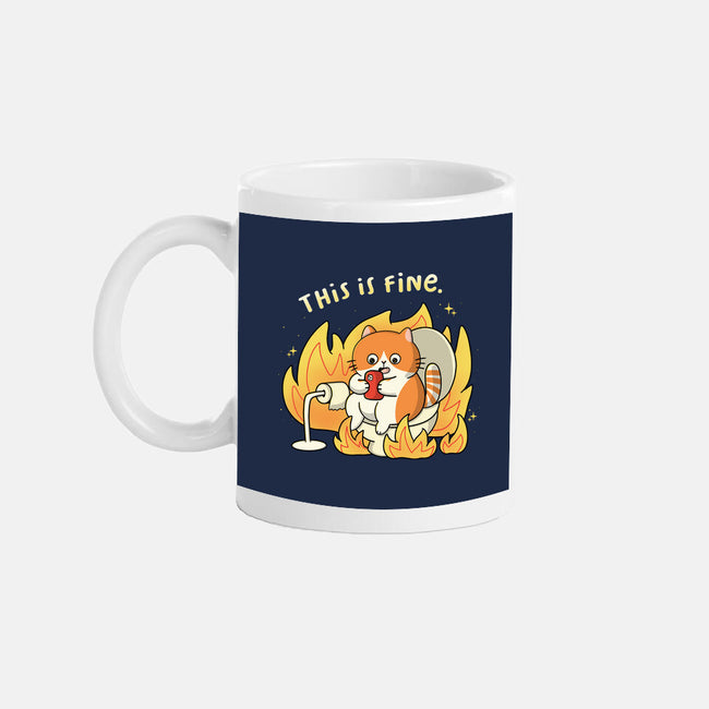 Oh This Is Fine-None-Mug-Drinkware-Freecheese