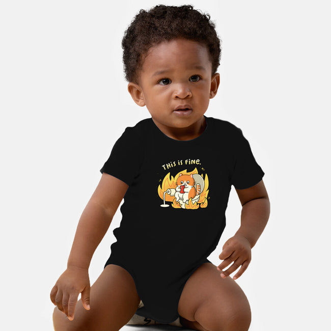 Oh This Is Fine-Baby-Basic-Onesie-Freecheese