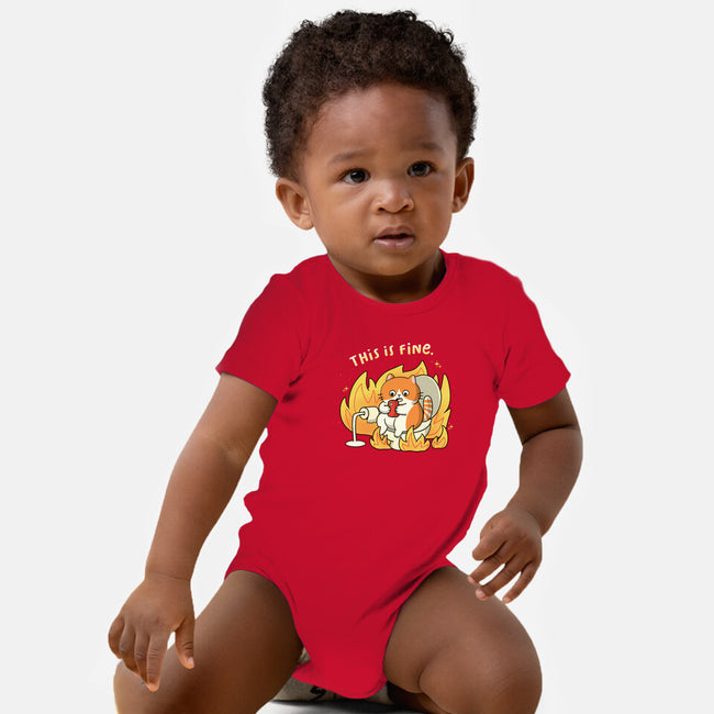 Oh This Is Fine-Baby-Basic-Onesie-Freecheese