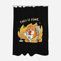 Oh This Is Fine-None-Polyester-Shower Curtain-Freecheese
