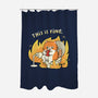Oh This Is Fine-None-Polyester-Shower Curtain-Freecheese