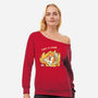 Oh This Is Fine-Womens-Off Shoulder-Sweatshirt-Freecheese