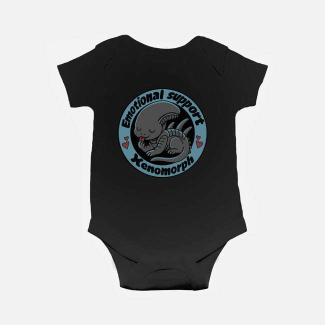 Emotional Support Xenomorph-Baby-Basic-Onesie-Loobs