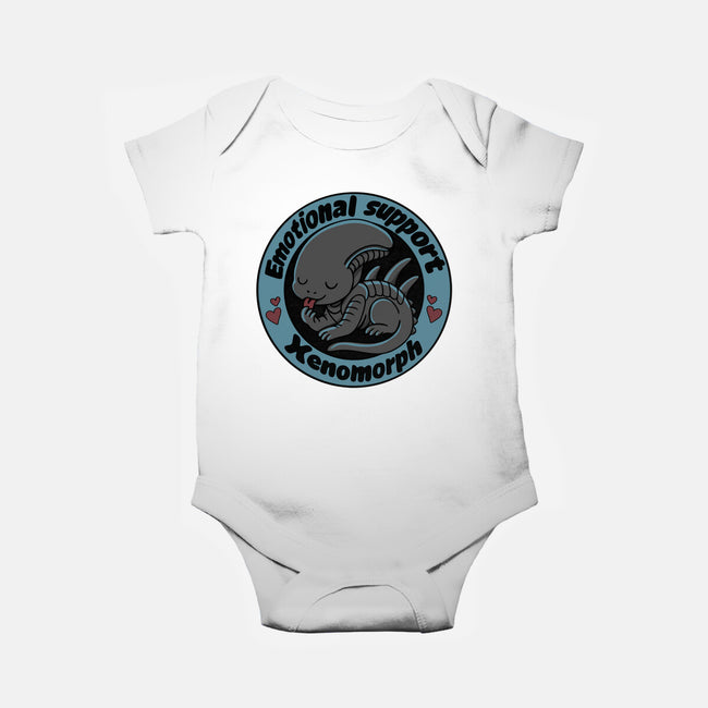 Emotional Support Xenomorph-Baby-Basic-Onesie-Loobs