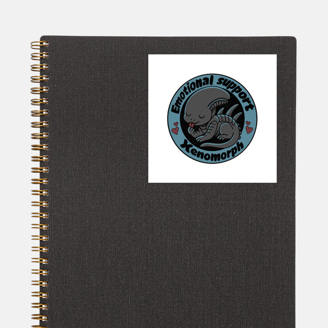 Emotional Support Xenomorph-None-Glossy-Sticker-Loobs