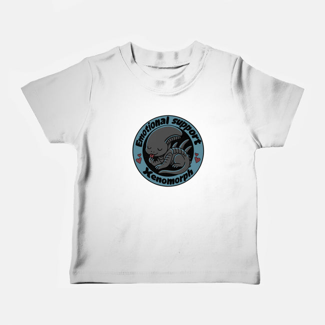 Emotional Support Xenomorph-Baby-Basic-Tee-Loobs