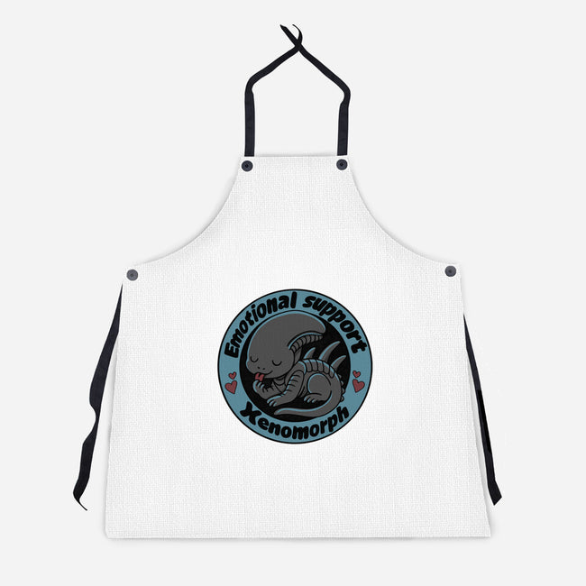Emotional Support Xenomorph-Unisex-Kitchen-Apron-Loobs