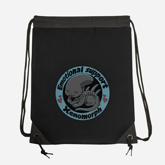 Emotional Support Xenomorph-None-Drawstring-Bag-Loobs
