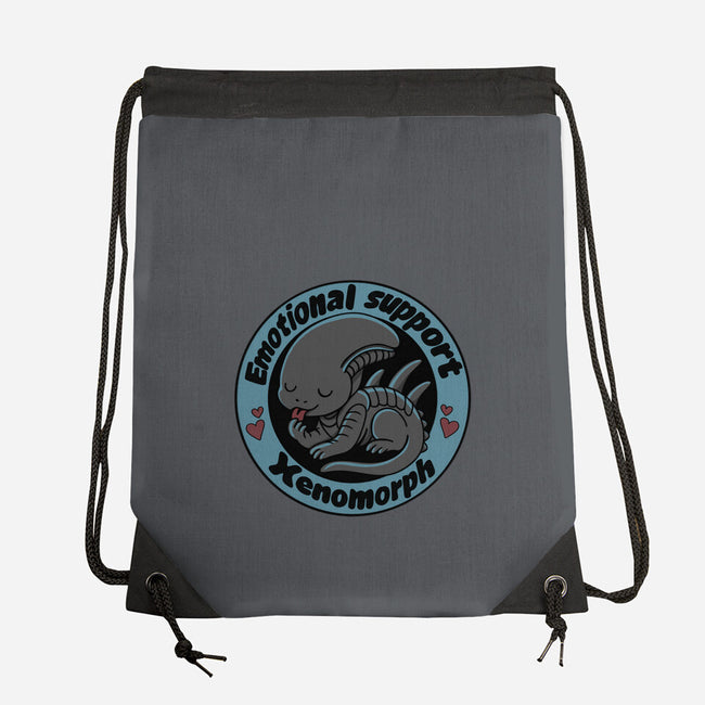 Emotional Support Xenomorph-None-Drawstring-Bag-Loobs