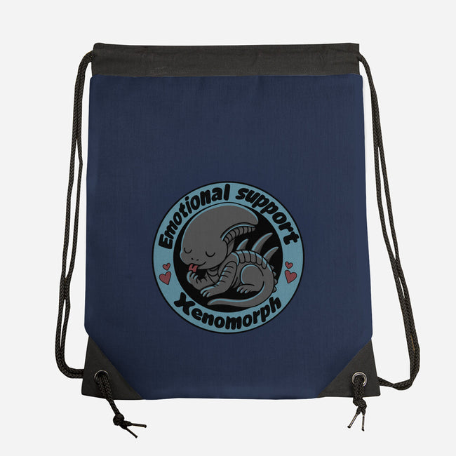 Emotional Support Xenomorph-None-Drawstring-Bag-Loobs