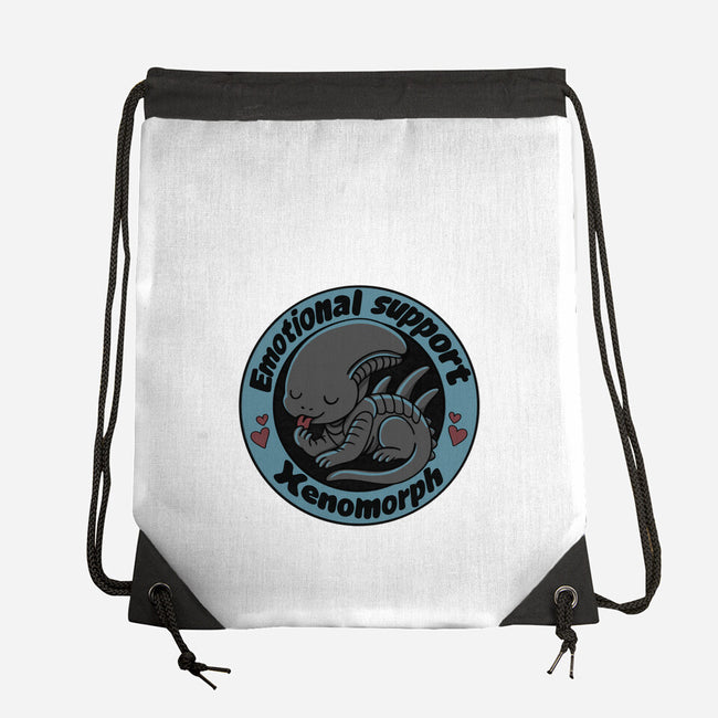 Emotional Support Xenomorph-None-Drawstring-Bag-Loobs
