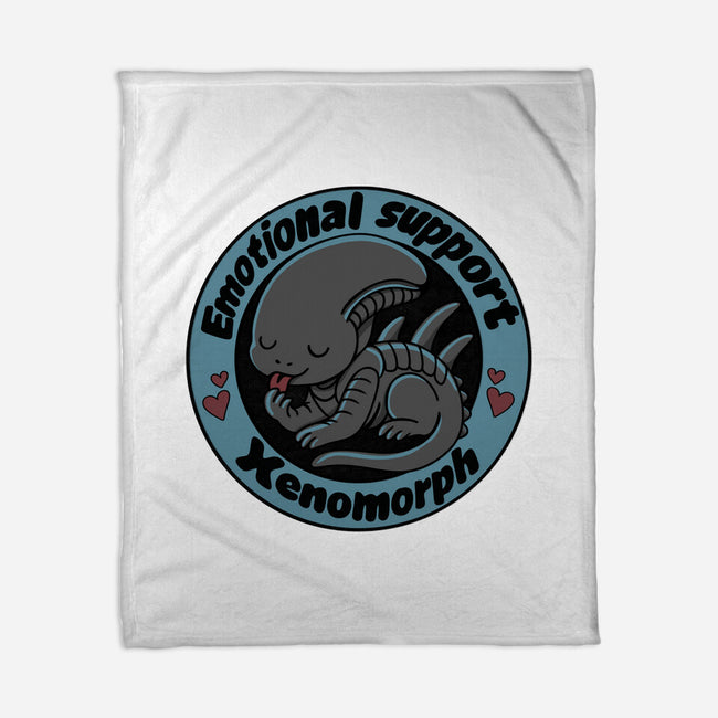 Emotional Support Xenomorph-None-Fleece-Blanket-Loobs