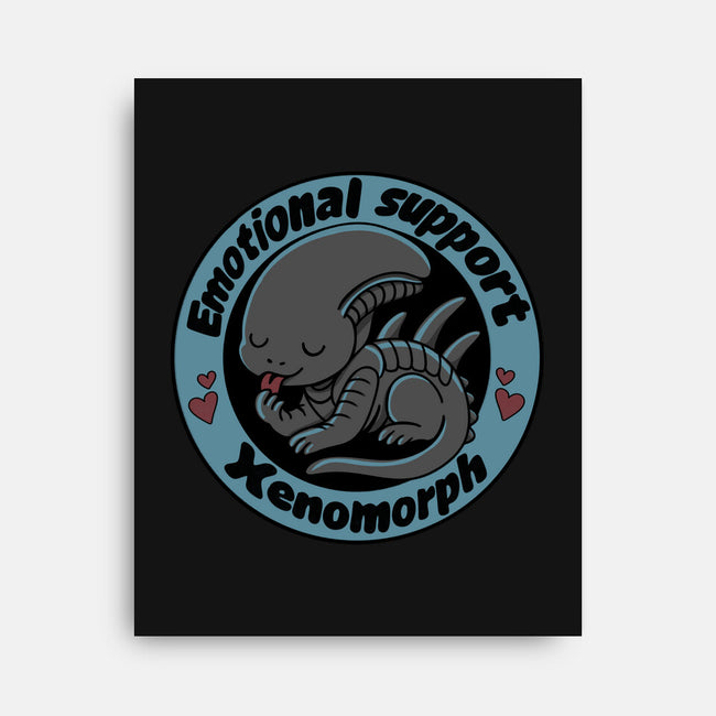 Emotional Support Xenomorph-None-Stretched-Canvas-Loobs