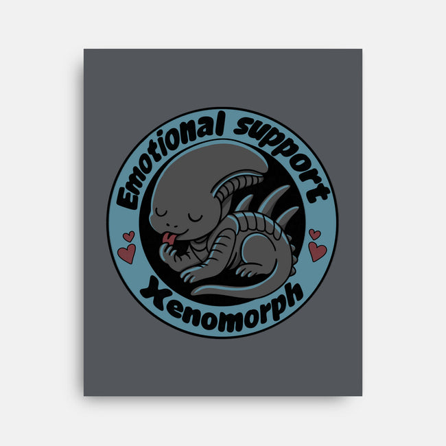 Emotional Support Xenomorph-None-Stretched-Canvas-Loobs