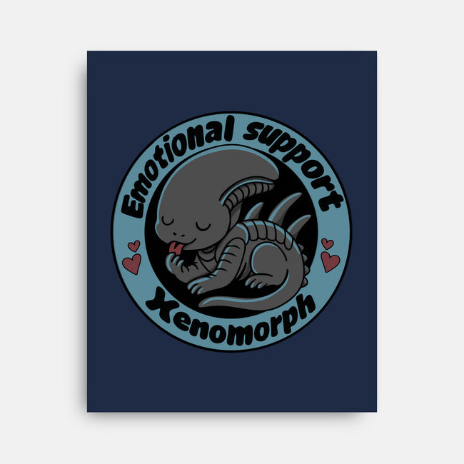 Emotional Support Xenomorph-None-Stretched-Canvas-Loobs