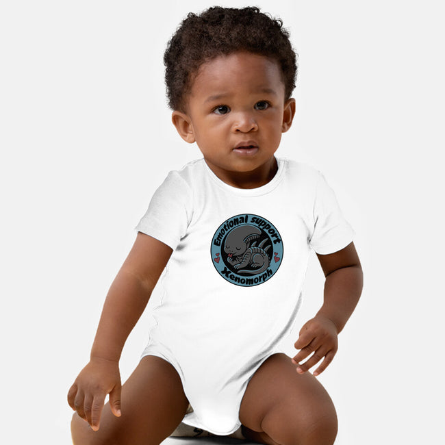 Emotional Support Xenomorph-Baby-Basic-Onesie-Loobs