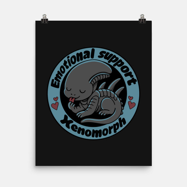 Emotional Support Xenomorph-None-Matte-Poster-Loobs