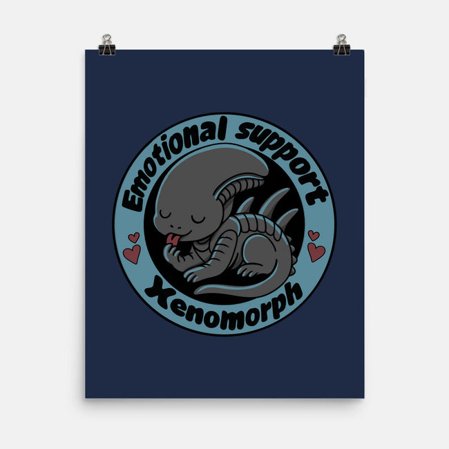 Emotional Support Xenomorph-None-Matte-Poster-Loobs