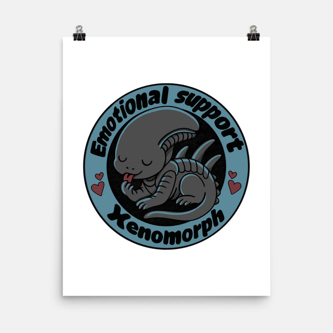 Emotional Support Xenomorph-None-Matte-Poster-Loobs