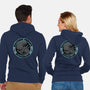 Emotional Support Xenomorph-Unisex-Zip-Up-Sweatshirt-Loobs