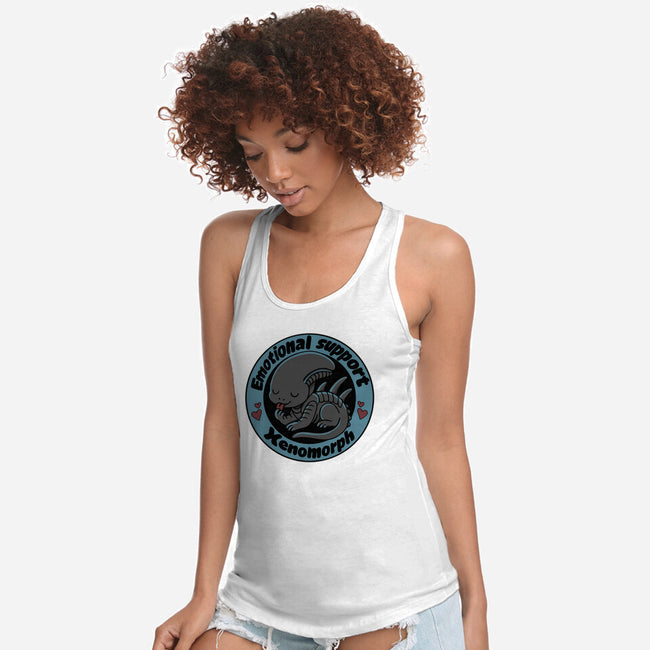 Emotional Support Xenomorph-Womens-Racerback-Tank-Loobs