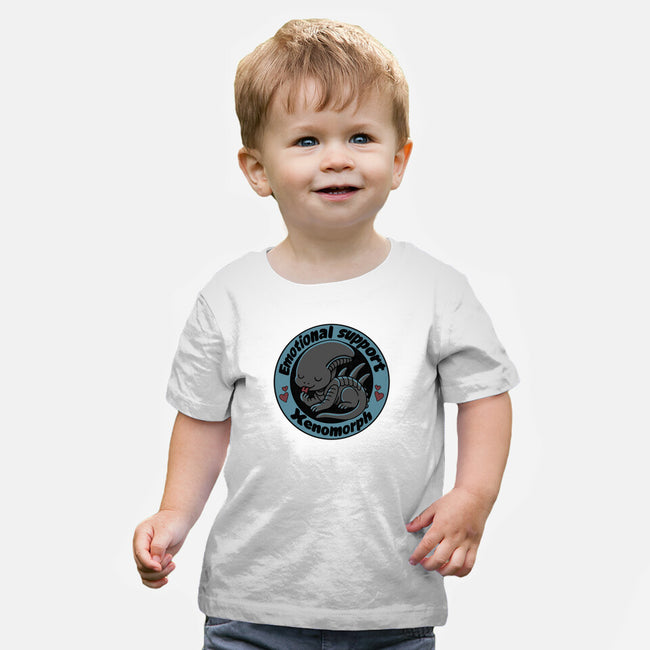 Emotional Support Xenomorph-Baby-Basic-Tee-Loobs
