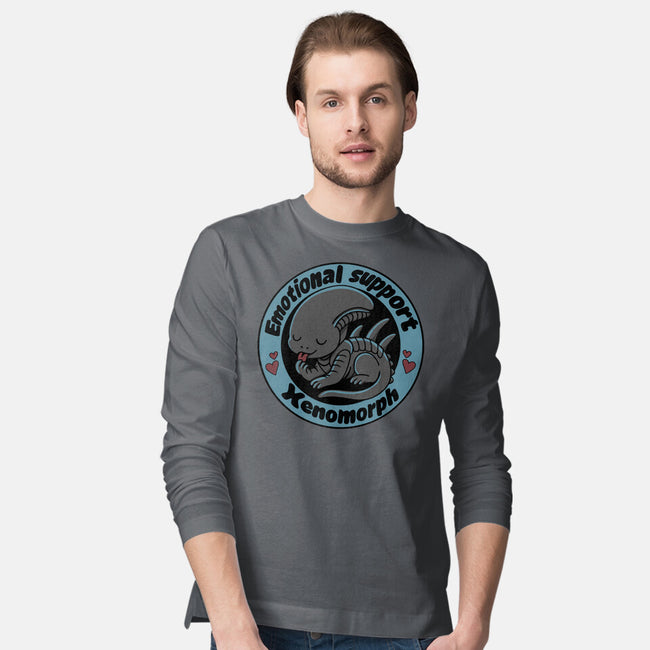 Emotional Support Xenomorph-Mens-Long Sleeved-Tee-Loobs
